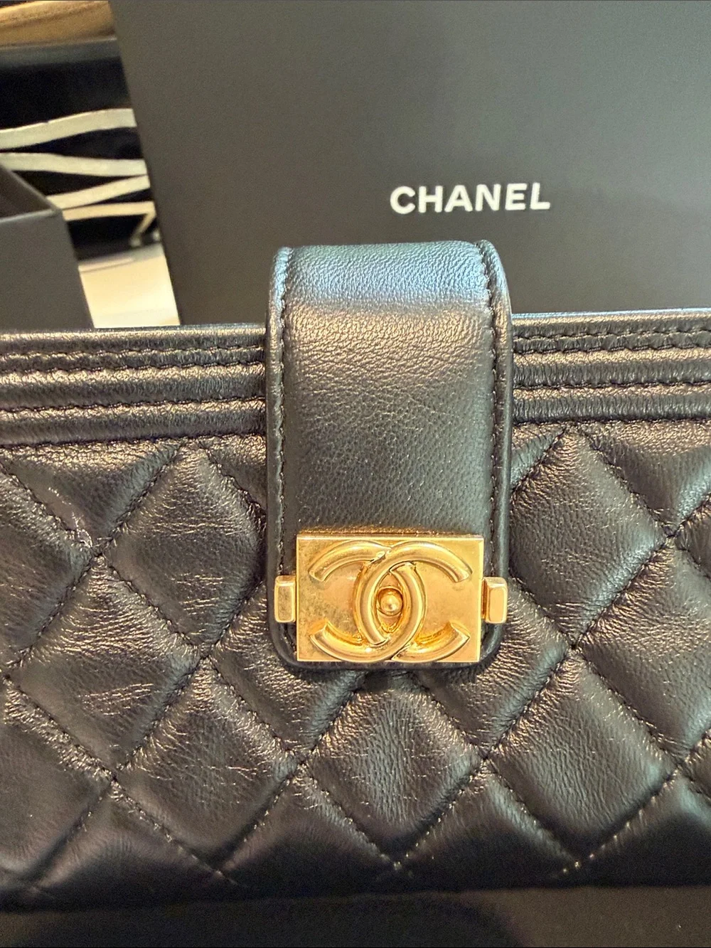 Chanel mini clutch
